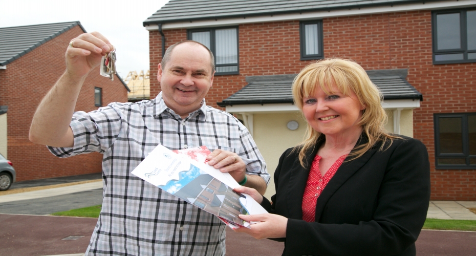 Coast & Country welcomes first shared ownership customer to its latest development 